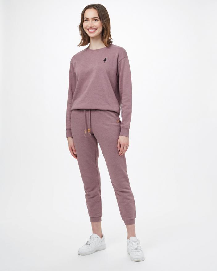 Tentree Women's TreeFleece Bamone Sweatpant - Organic Cotton, Twilight Mauve / S