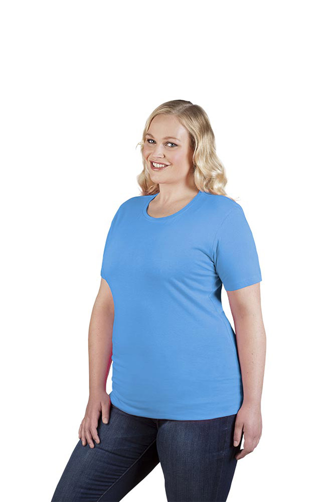 Bio T-Shirt Plus Size Damen, Türkis, XXL