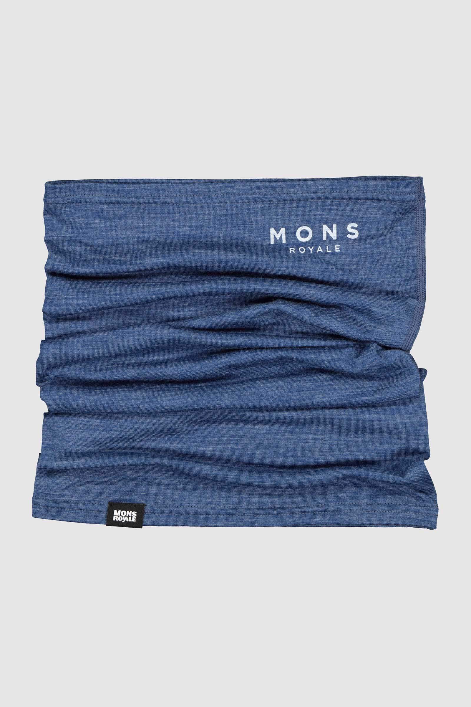 Mons Royale Light Adventure Neckwarmer - Non-mulesing Merino Wool, Dark Denim