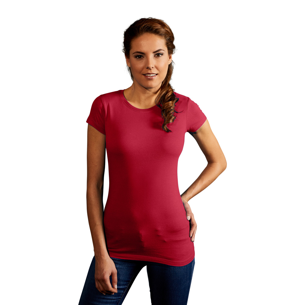 Bio T-Shirt Damen, Kirschrot, XL