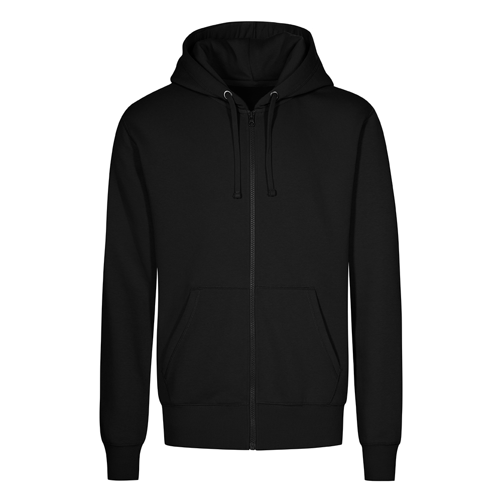 X.O Zip Hoodie Jacke Herren, Schwarz, XXL