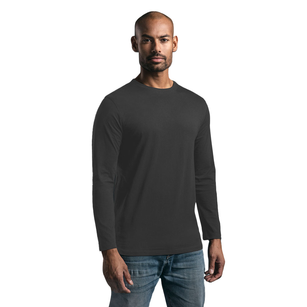 EXCD Langarmshirt Herren, Charcoal, L