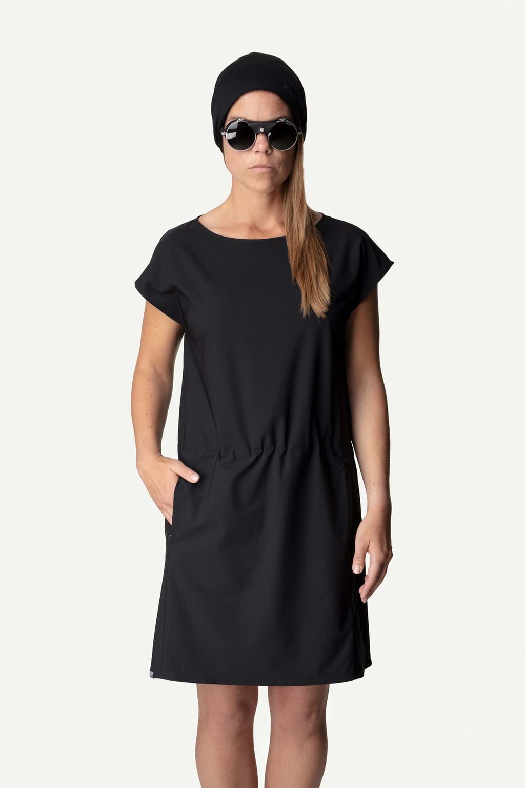 Houdini Women's Dawn Dress - circular production, True Black / XS