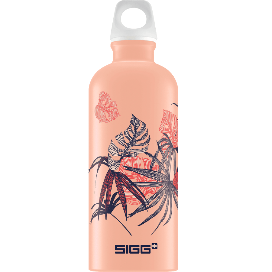 SIGG Aluminium Water Bottle, Florid Shy Pink Touch / 0.6l