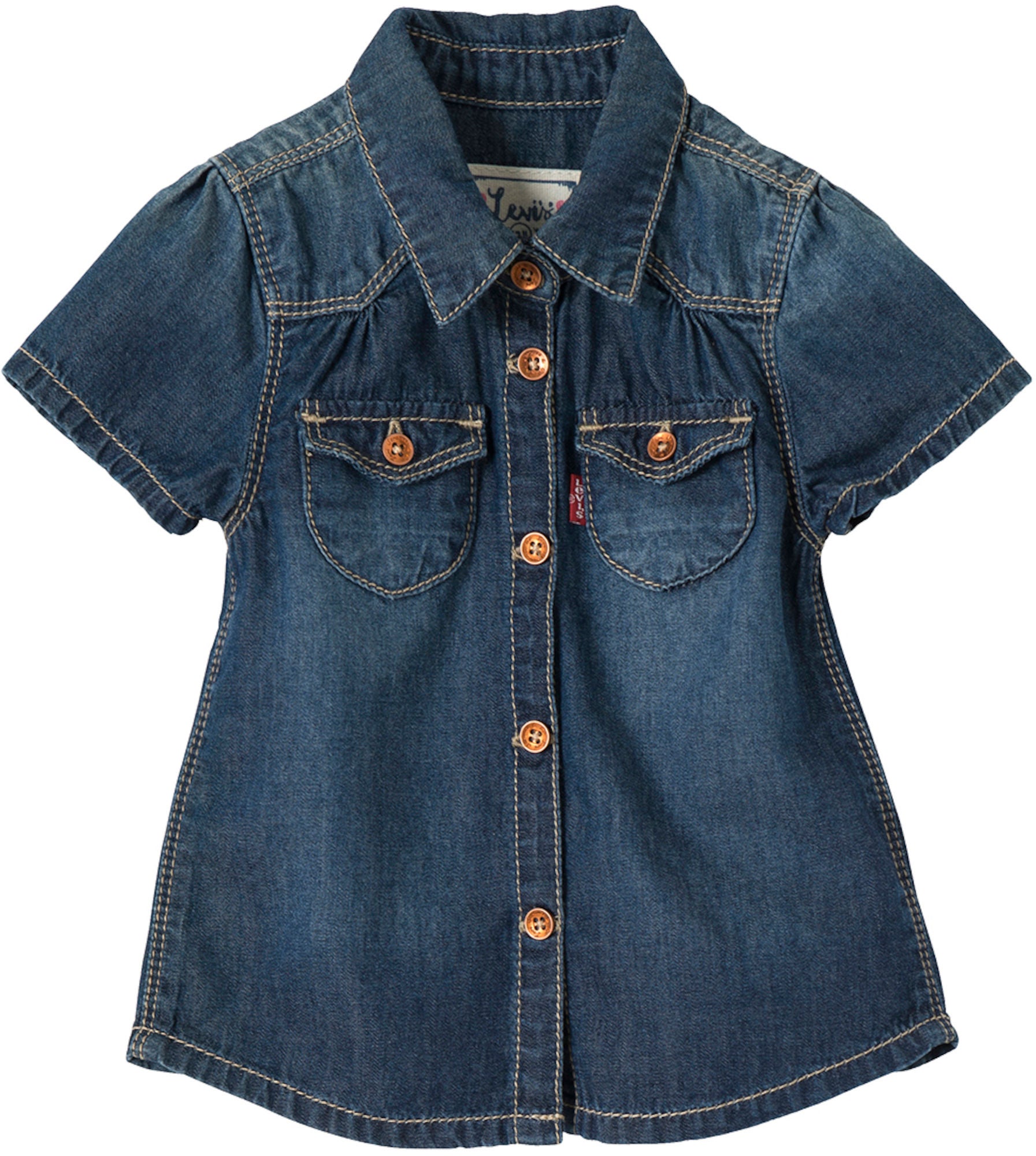 Levi's Kids Bluse, Indigo 3 Monate