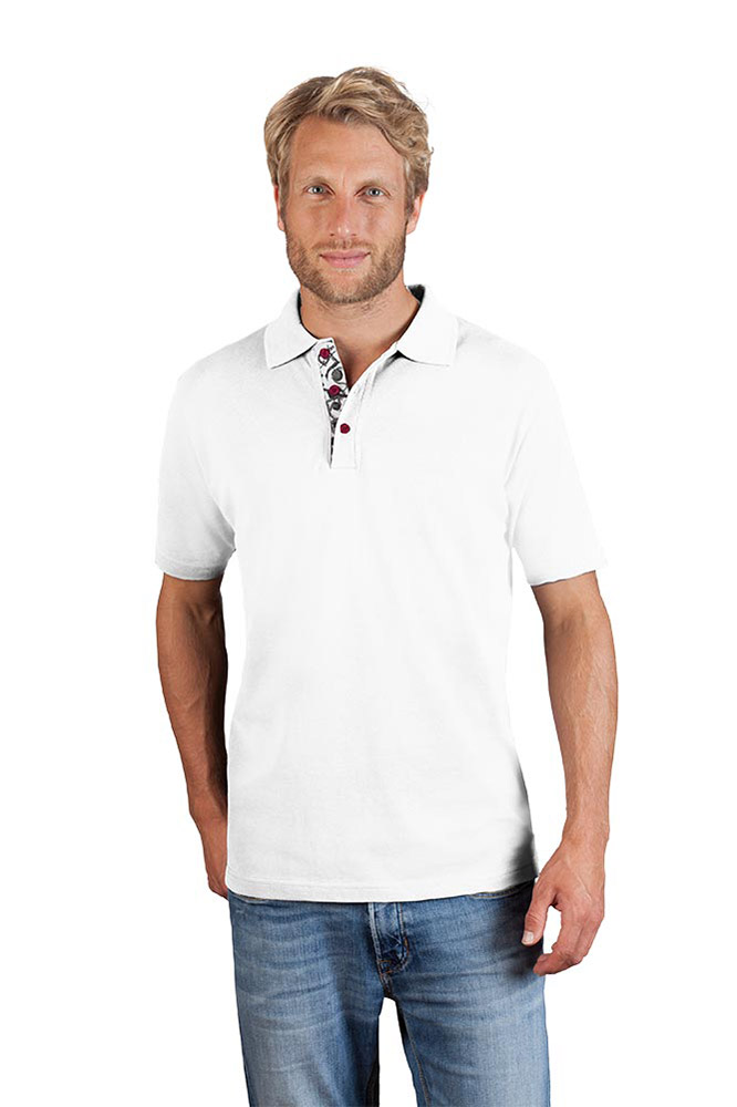 Superior Poloshirt "Graphic" 501 Herren, Weiß, L