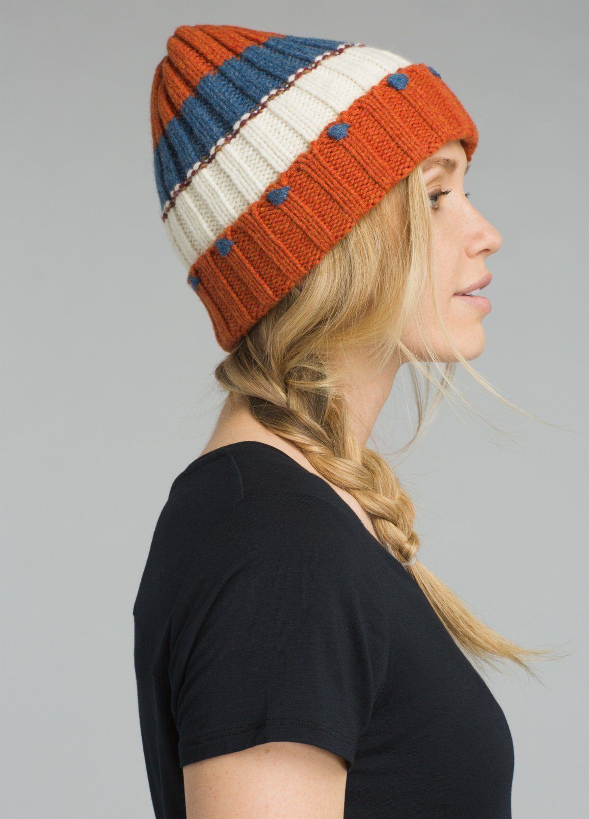 Prana Women's Lexington Beanie - 80 % Wool, Burnt Caramel