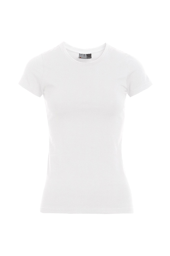 Slim-Fit T-Shirt Plus Size Damen, Weiß, XXXL