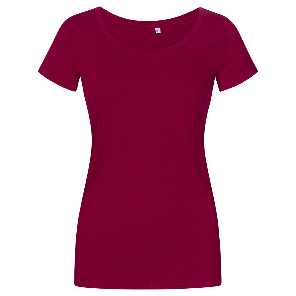 X.O Deep Scoop T-Shirt Plus Size Damen, Himbeere, XXXL
