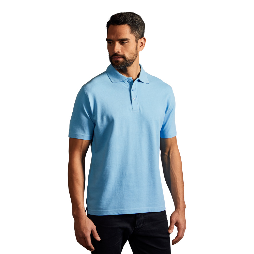Superior Poloshirt Herren, Himmelblau, L