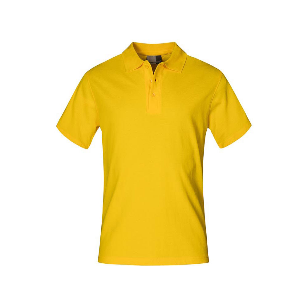 Superior Poloshirt Plus Size Herren, Gelb, 4XL