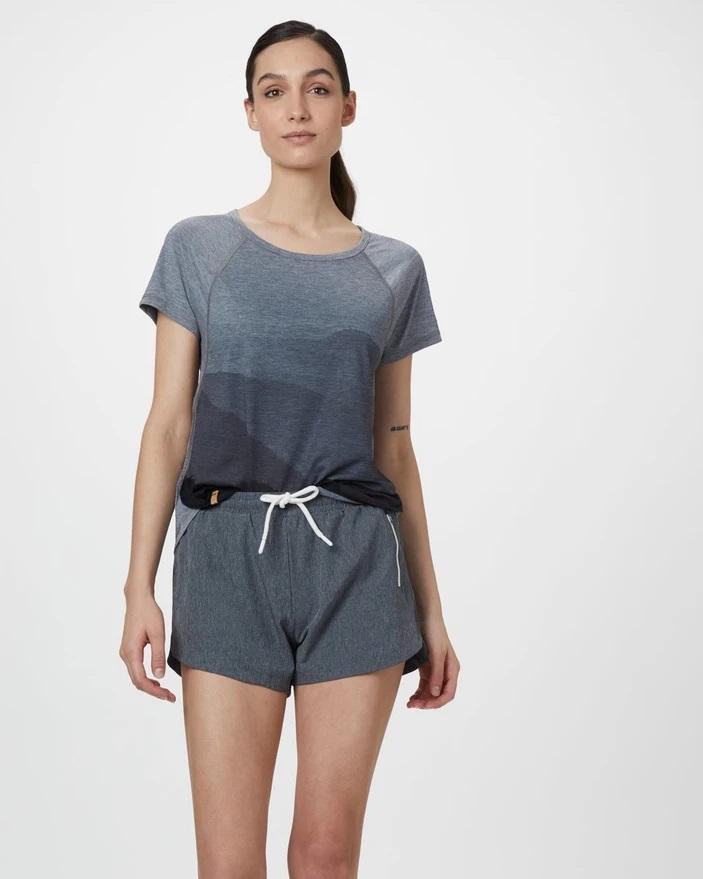 Tentree Women's Destination Shorts, Dark Grey Heather / S