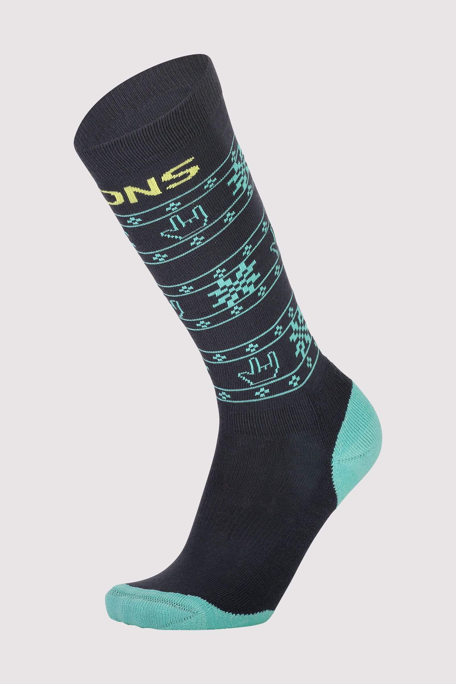 Mons Royale Women's Lift Access Sock - Merino Wool, Mint Edge / M (38-40)