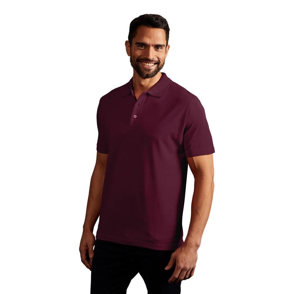 Superior Poloshirt Herren, Burgund, L