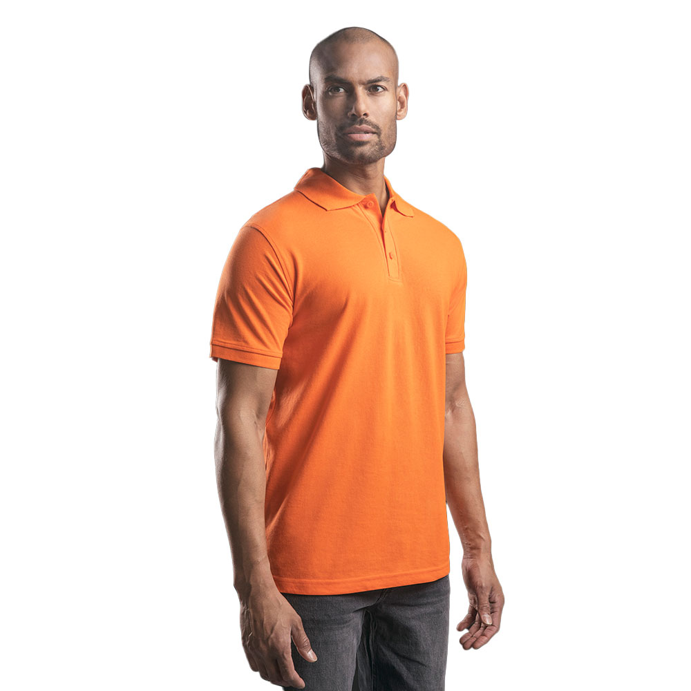 EXCD Poloshirt Herren, Dunkelorange, XXL