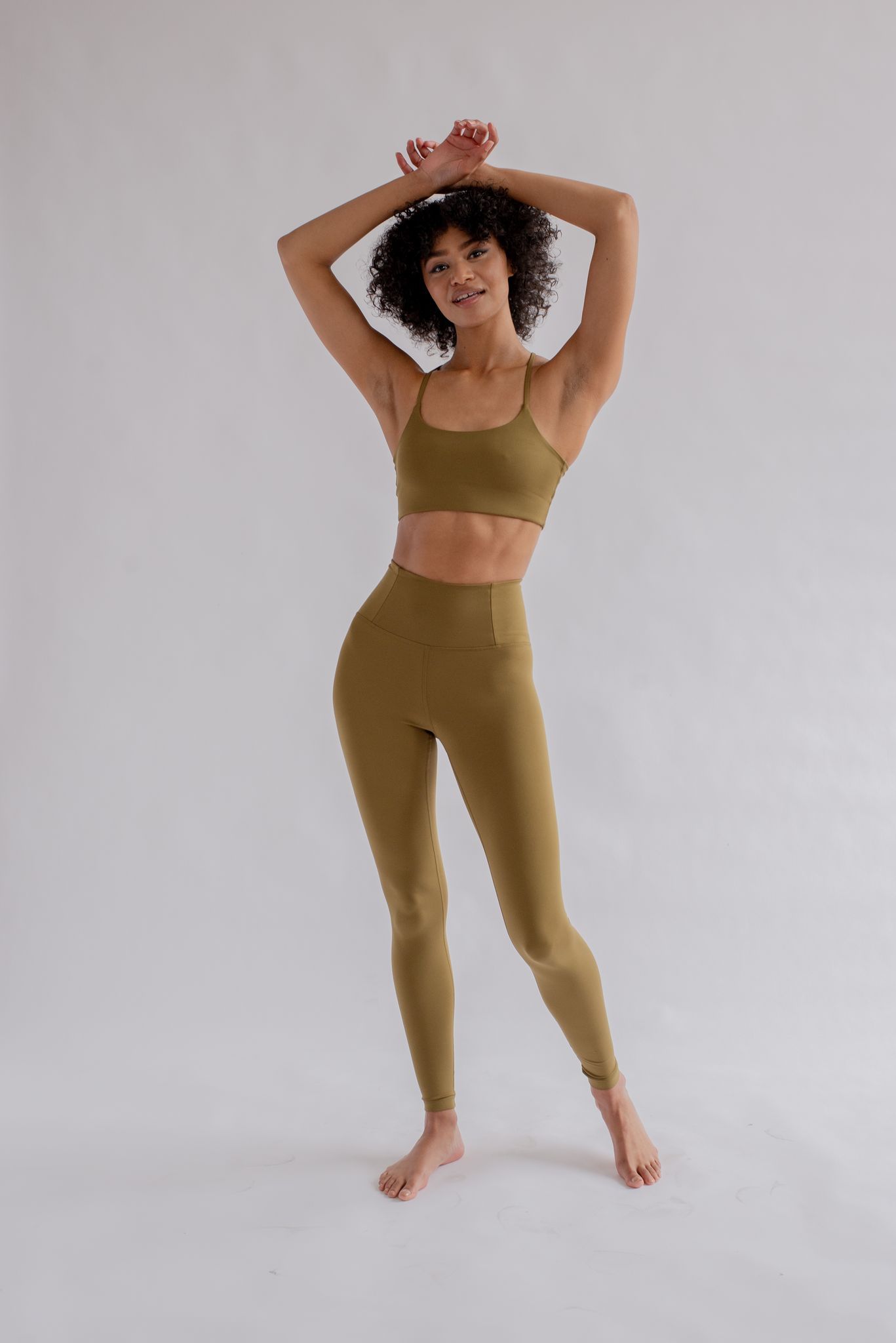 Girlfriend Collective Women's Float High-Rise Legging, Fern / M / Normal