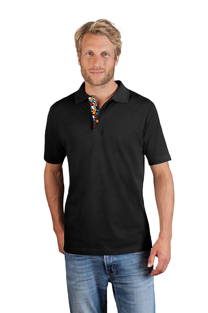 Superior Poloshirt "Graphic" 502 Herren, Schwarz, XL
