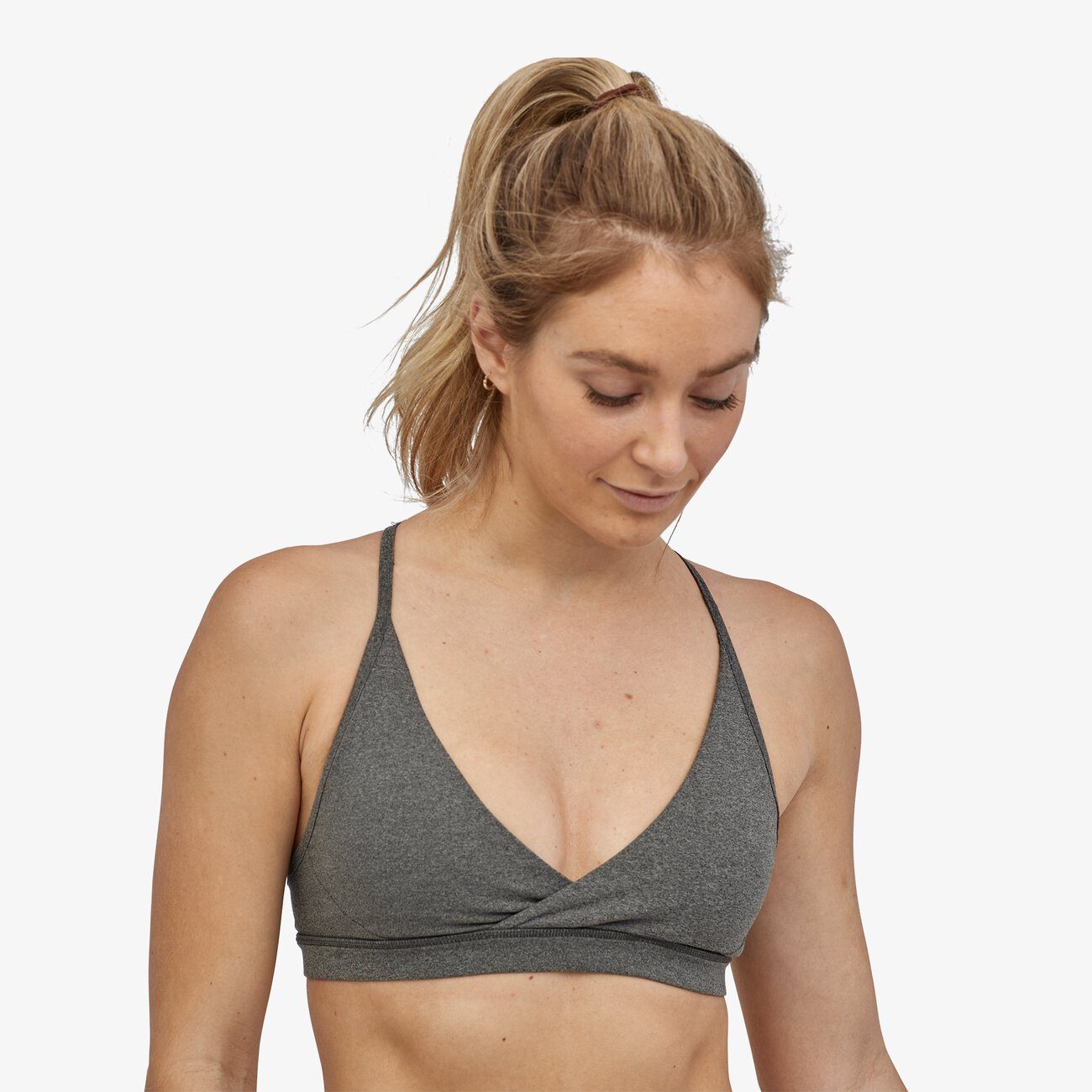 Patagonia Women Cross Beta Sports Bra - Recycled Polyester, Forge Grey / XS