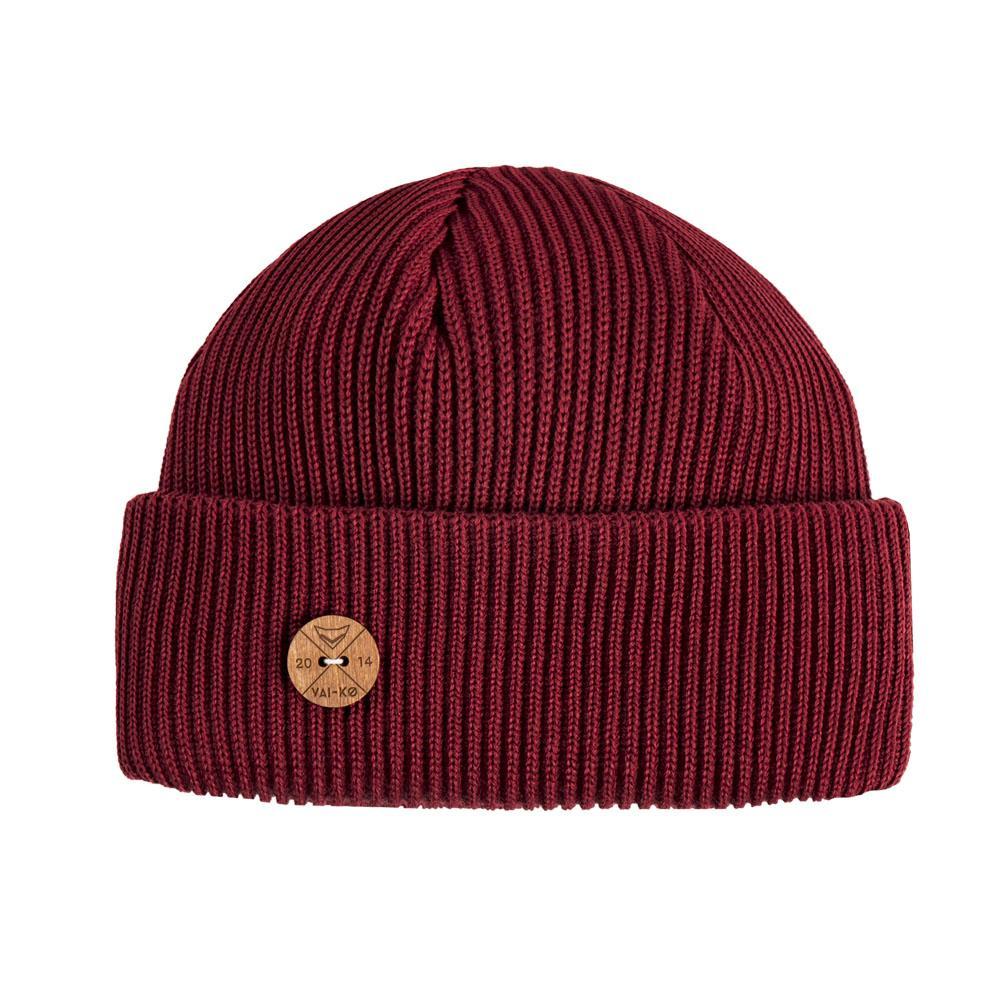 VAI-KØ Timberjack Beanie - Merino Wool, Burgundy