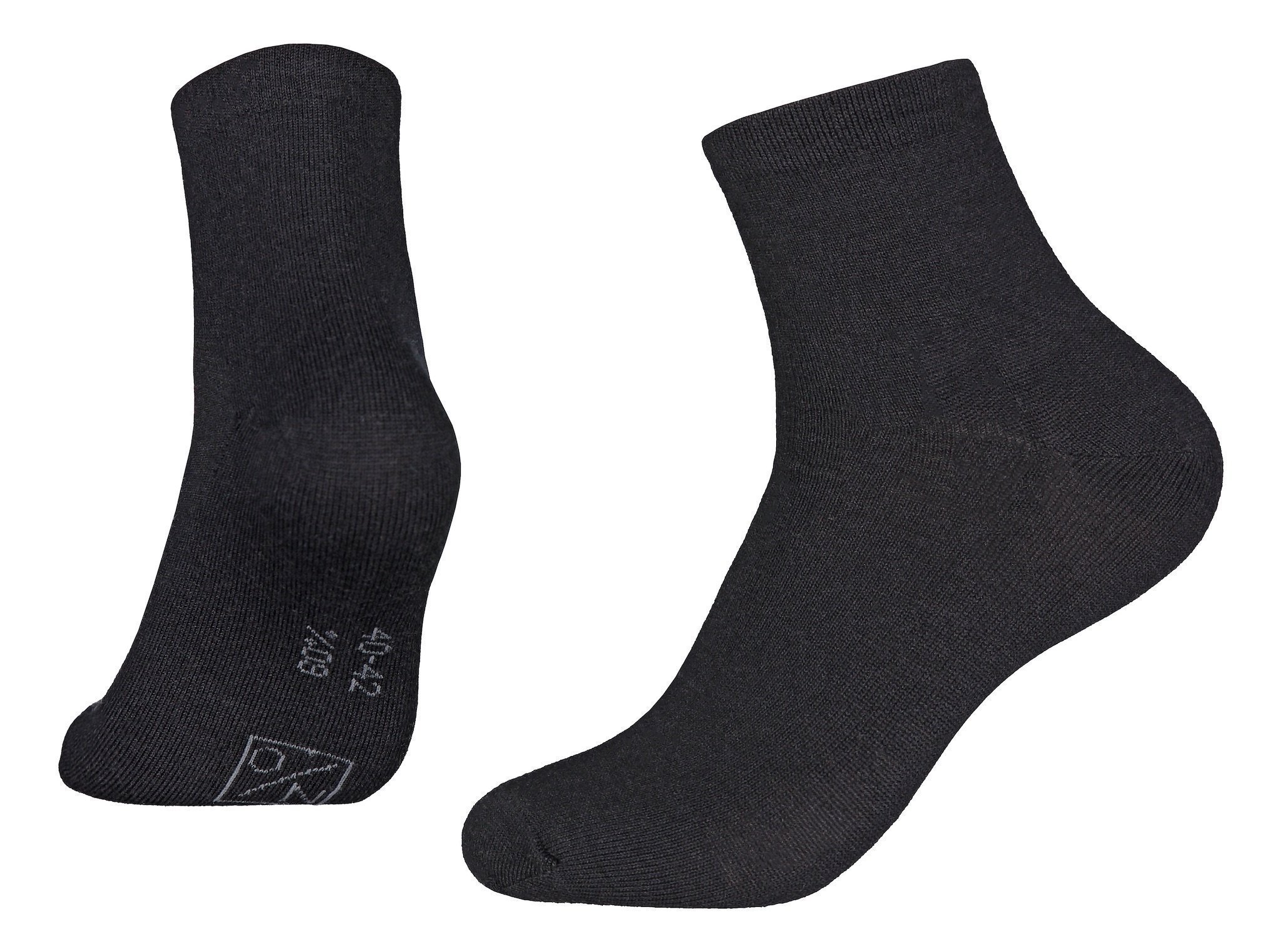 North Outdoor Merino Wool Socks MID - Merino 60, Black / 36-39