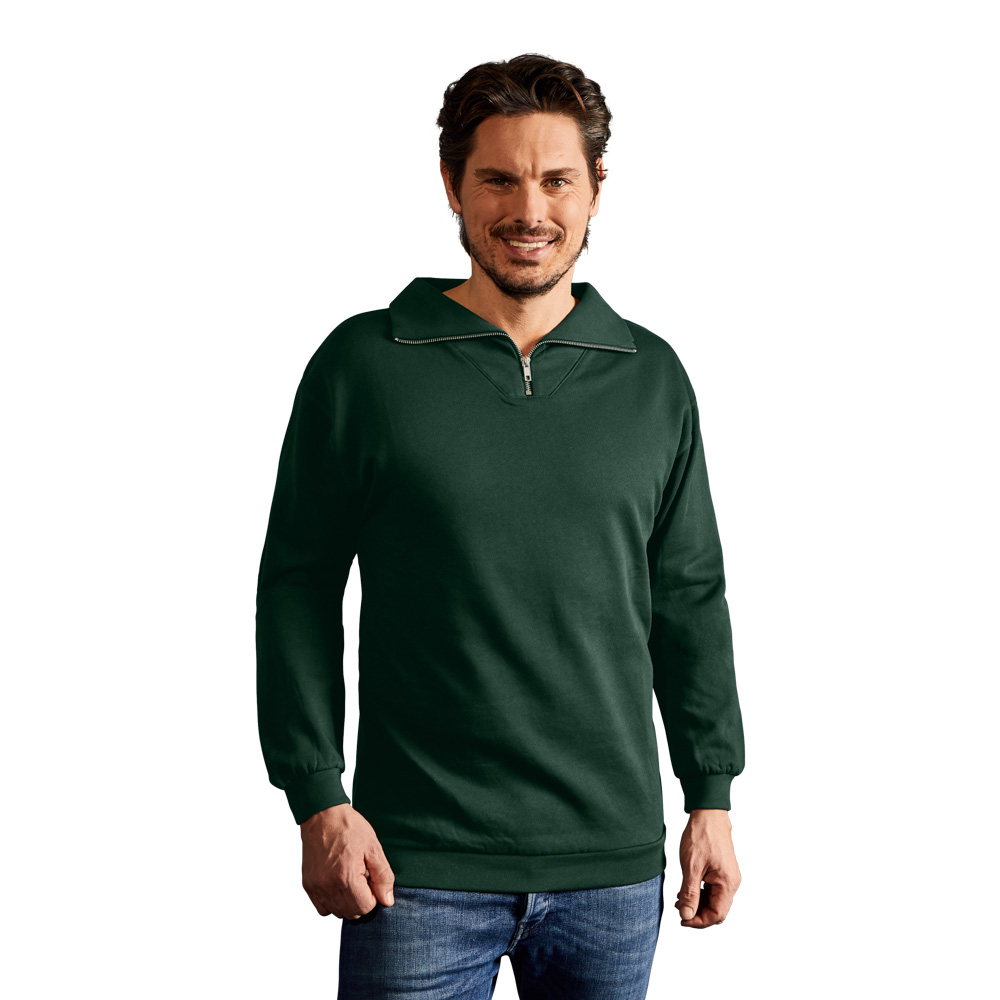 Troyer Sweatshirt Herren, Waldgrün, XXL