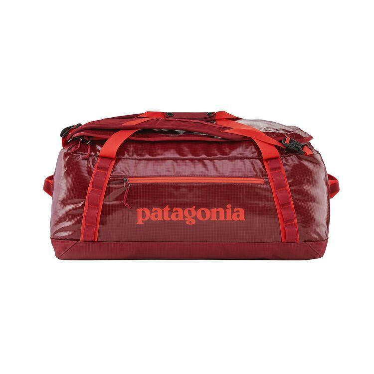 Patagonia Black Hole Duffel Bag 55L - 100 % Recycled Polyester, Roamer Red