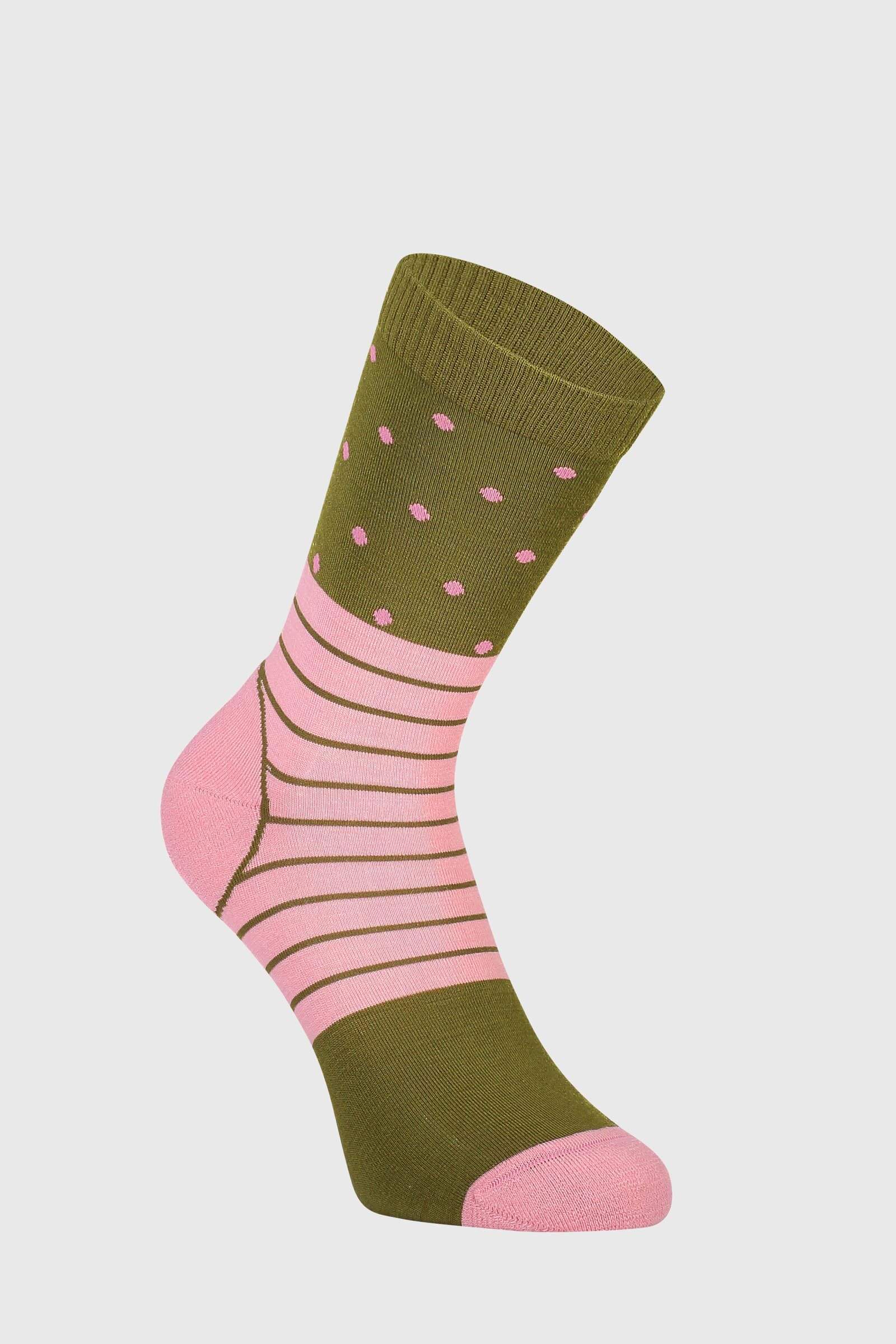 Mons Royale Unisex All Rounder Crew Sock - Merino Wool, Khaki Rose / 35-37