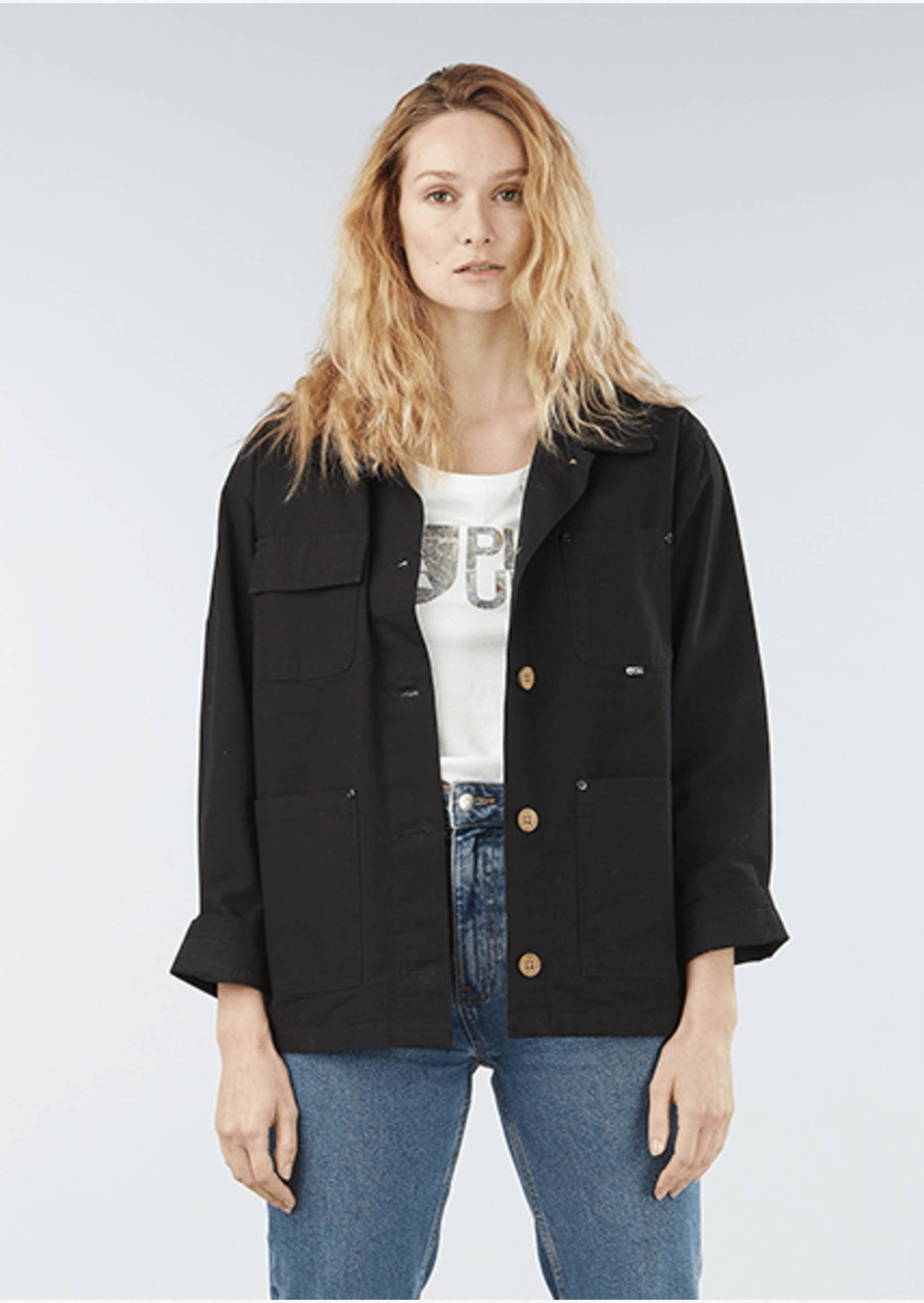 Picture Organic Women's Avanas Jacket - 100% Organic Cotton, Black / S