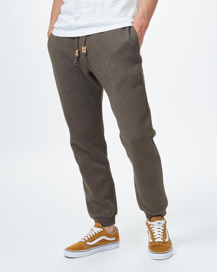 Tentree Men's Atlas Sweatpant, Black Olive Green Heather / L