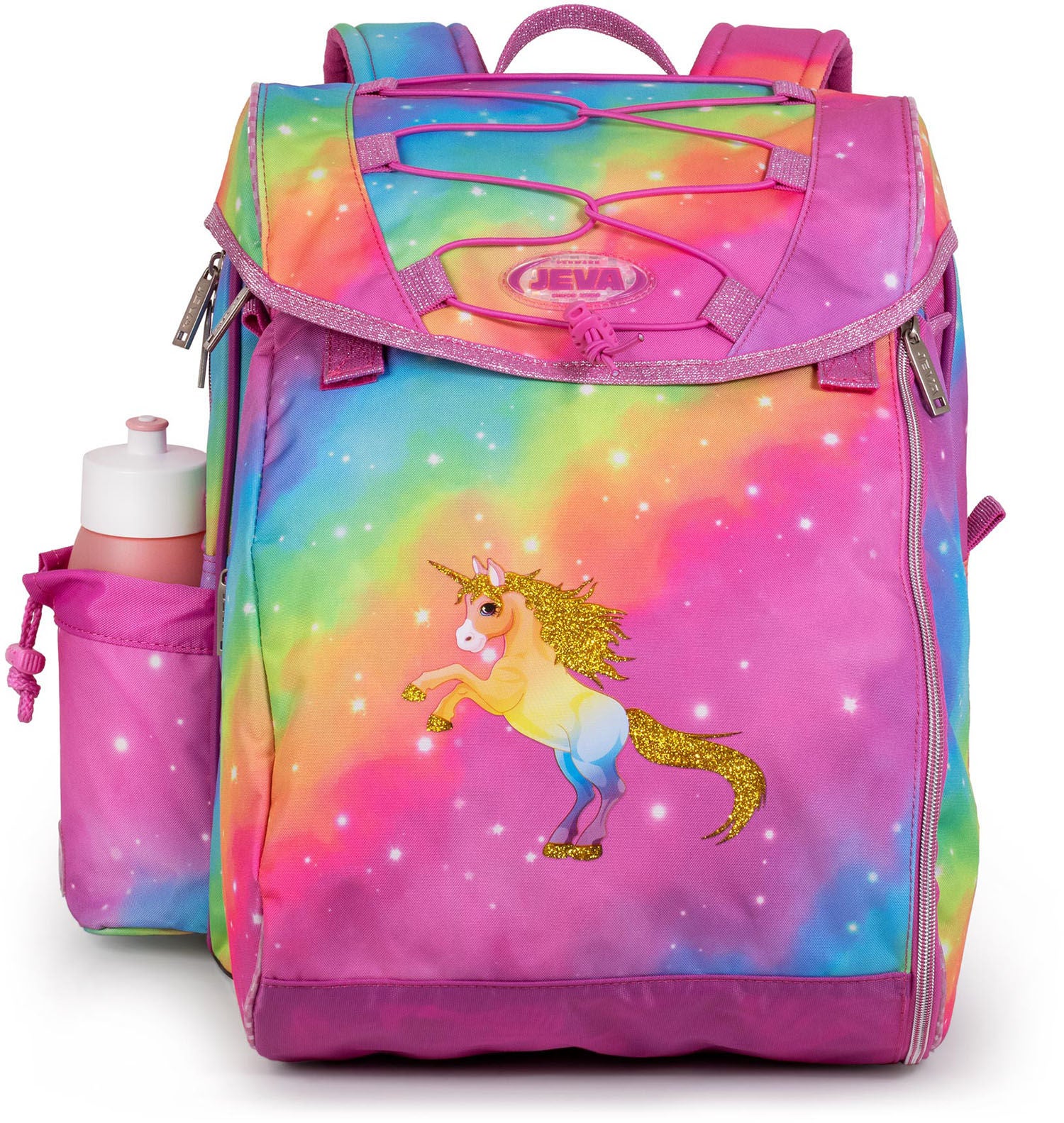 Jeva Intermediate Rucksack 21L, Rainbow Unicorn