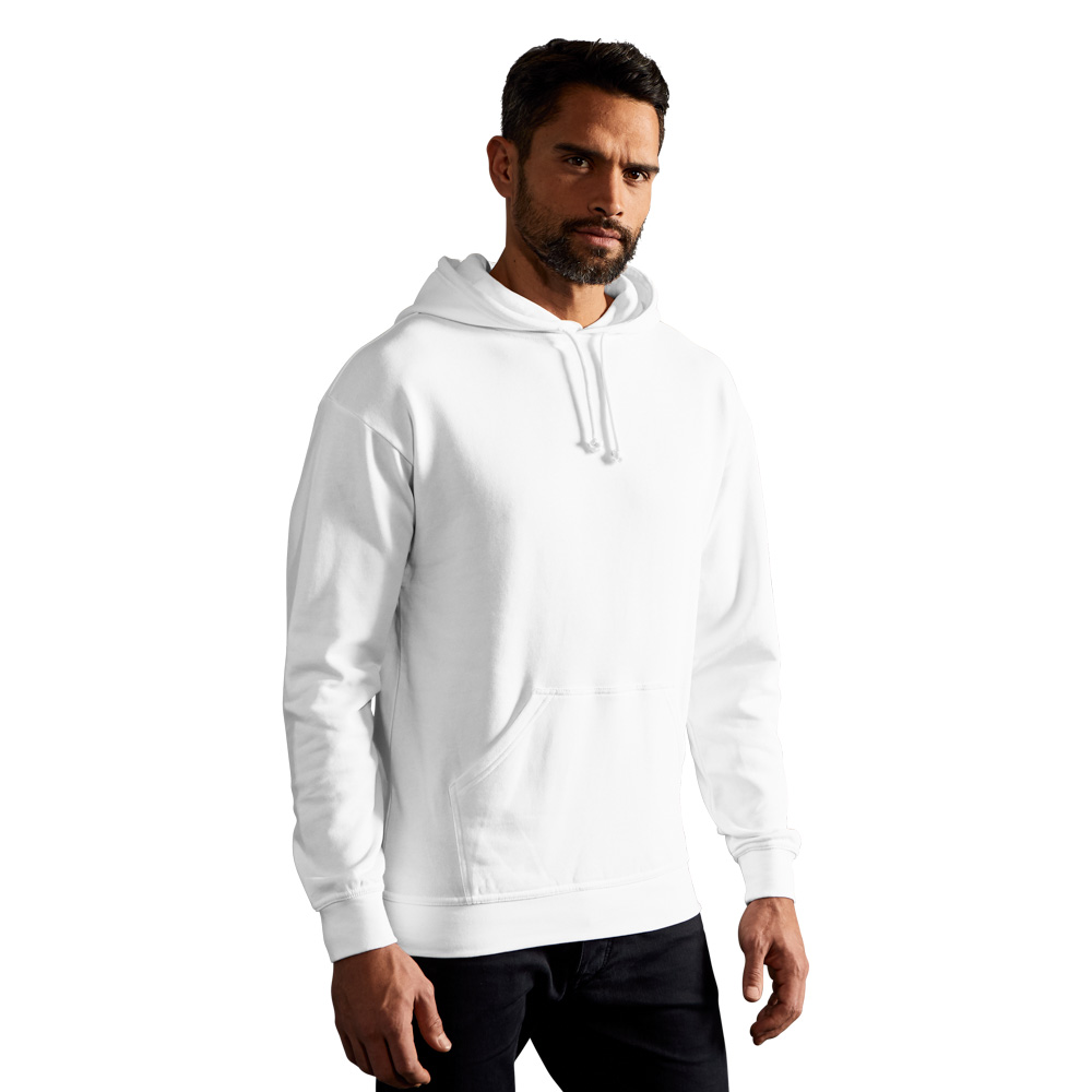Basic Hoodie 80-20 Herren, Weiß, XXL
