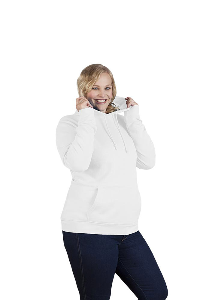 Basic Hoodie 80-20 Plus Size Damen, Creme, XXXL