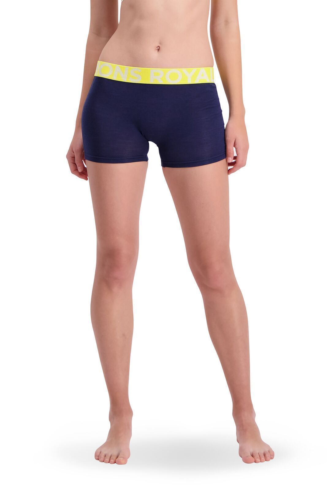 Mons Royale Women's Hannah Hot Pant - Merino Wool, Navy / L