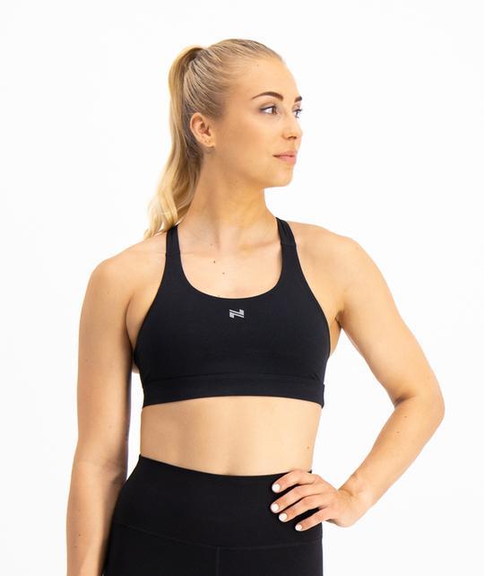 GYMNATION Women's Performance Boost Sports Bra, Black / M