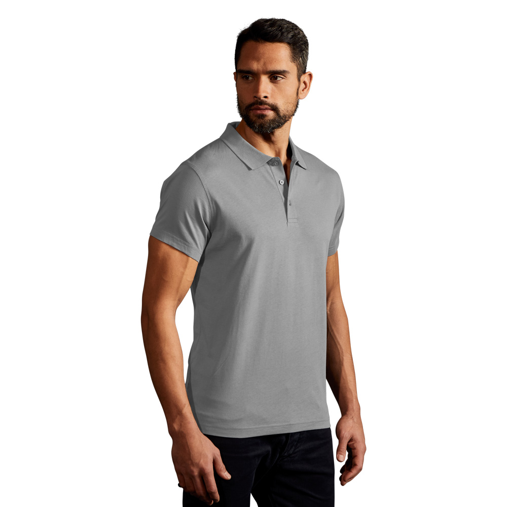 Jersey Poloshirt Herren, Grau, XXL