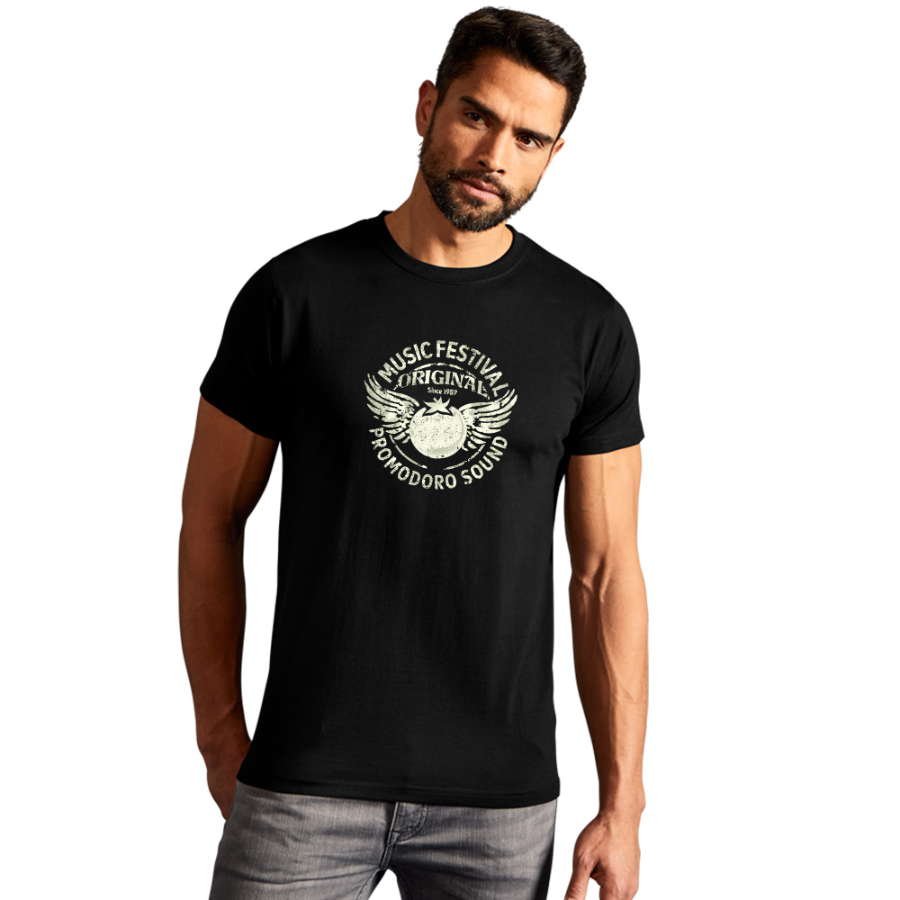 Print "promodoro sound" Premium T-Shirt Herren, Schwarz, XL