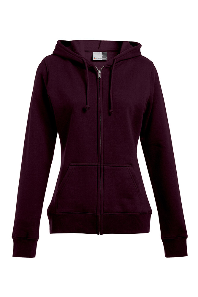 Zip Hoodie Jacke 80-20 Plus Size Damen Sale, Burgund, XXL