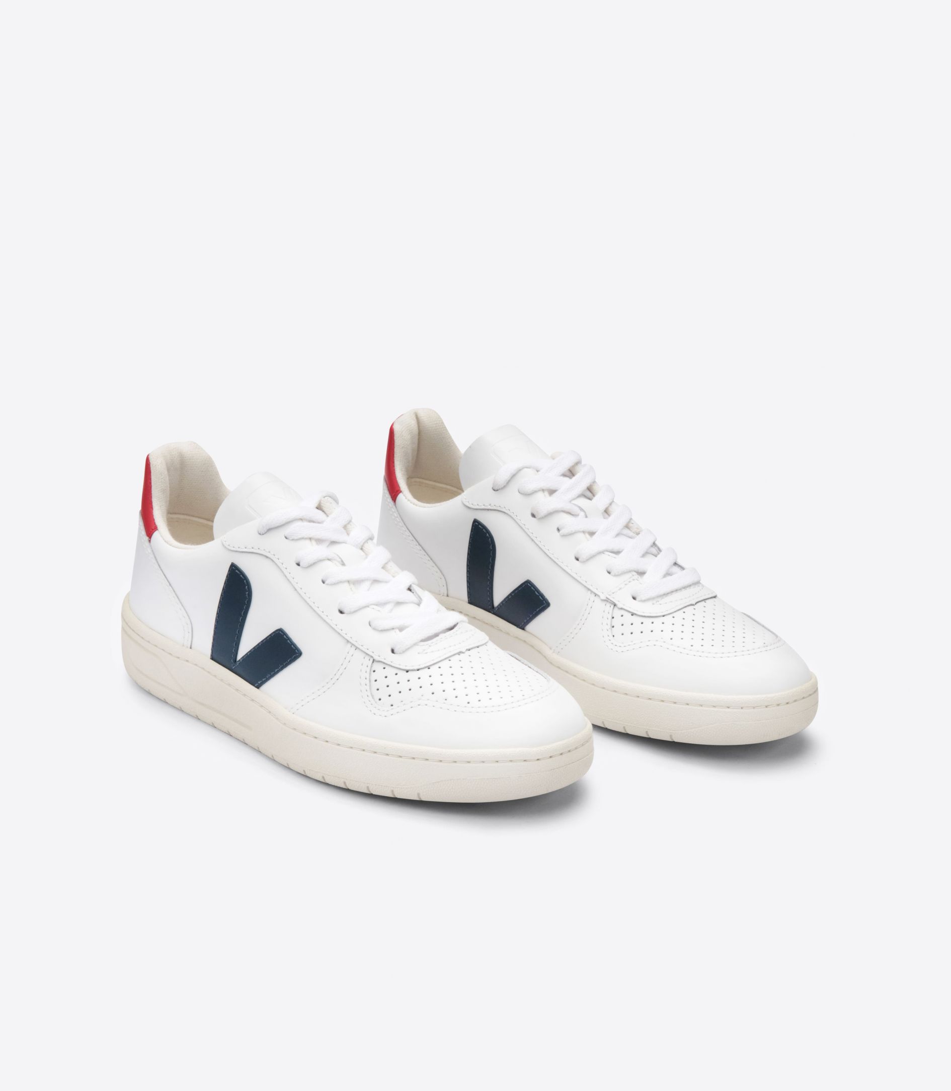Veja Women's V-10 Leather, White Nautico Pekin / 36