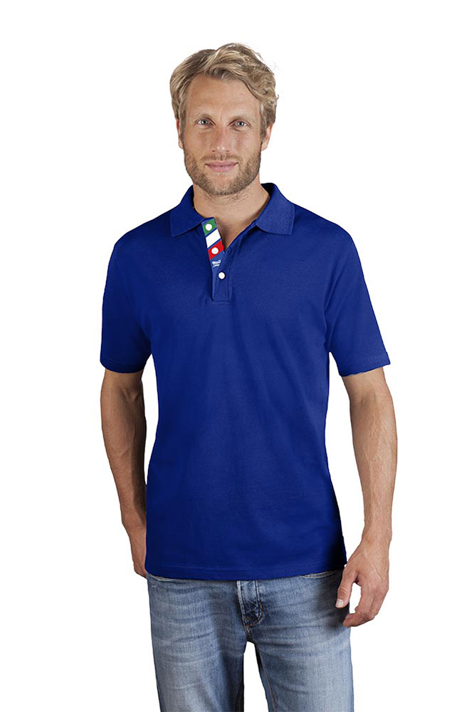 Fanshirt Italien Superior Poloshirt Herren, Königsblau, XXL