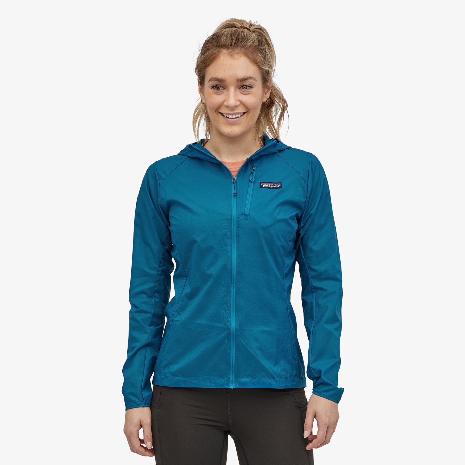 Patagonia Women's Houdini® Jacket - 100% Recycled Nylon, Steller Blue / XL