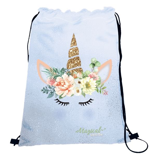 Valiant Unicorn Magical Flower Turnbeutel, Blau
