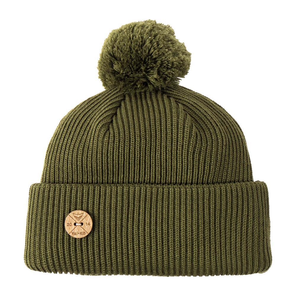 VAI-KØ Timberjack Pom Beanie - Merino Wool, Moss Green