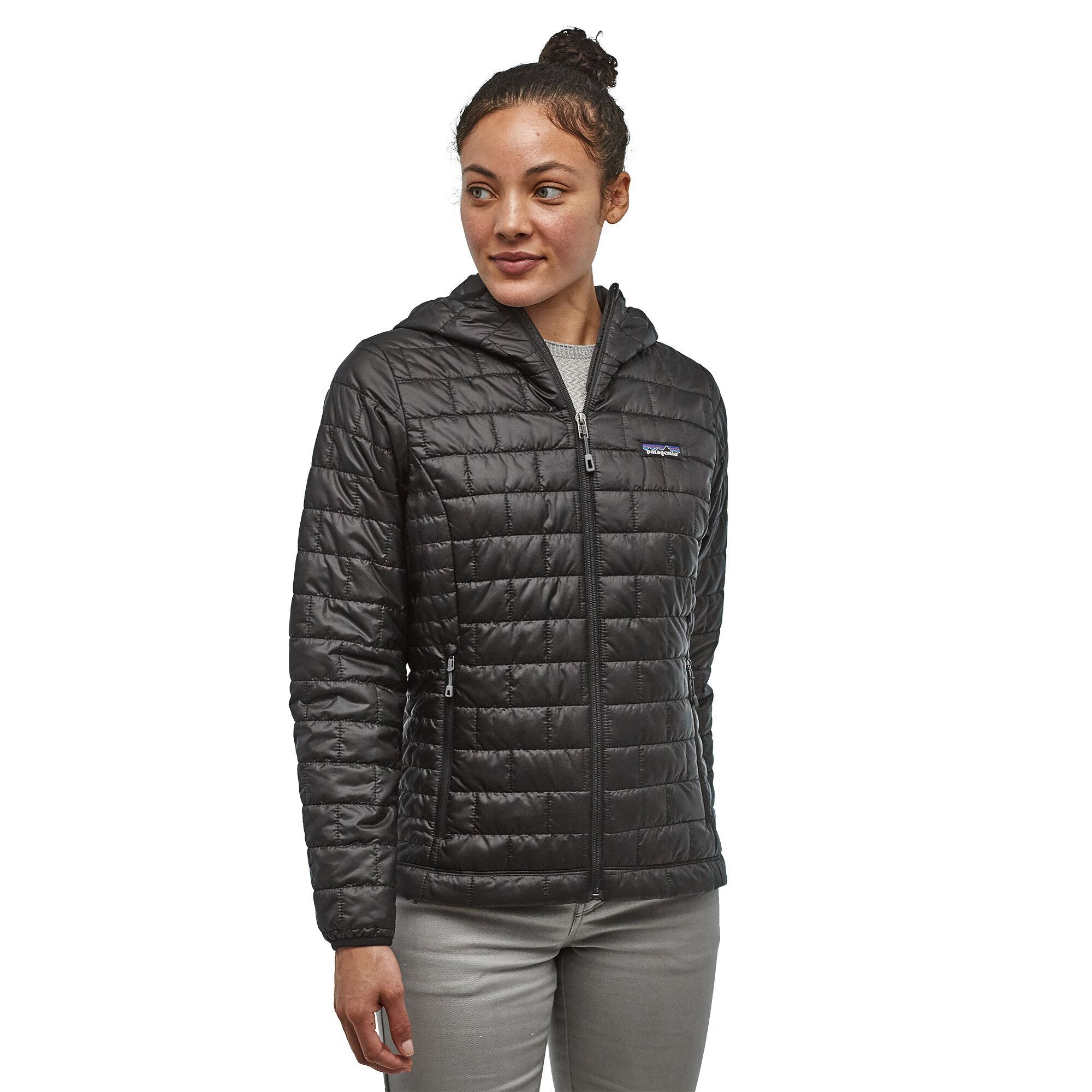 Patagonia Women's Nano Puff® Hoody - Recycled Polyester, Black / XS