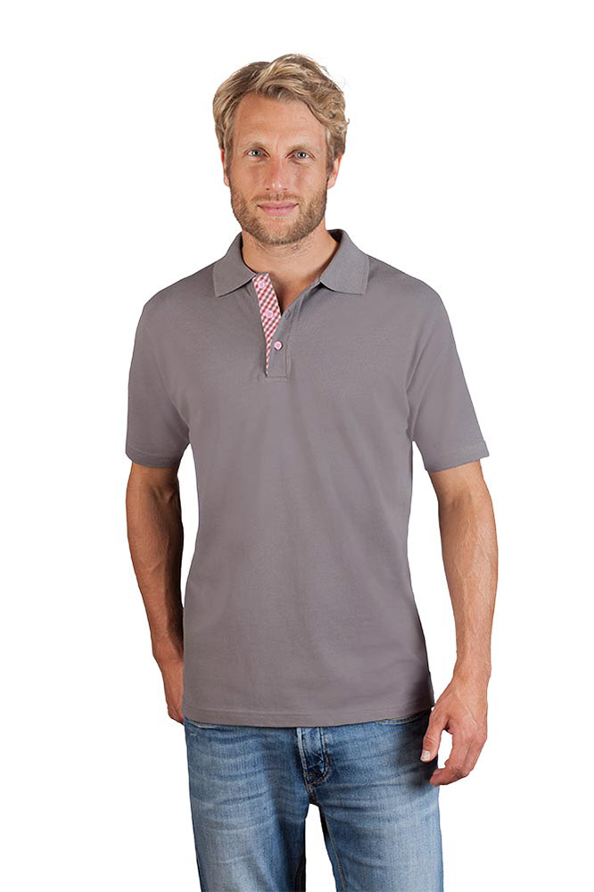 Superior Poloshirt "Graphic" 506CP Herren, Hellgrau, XL