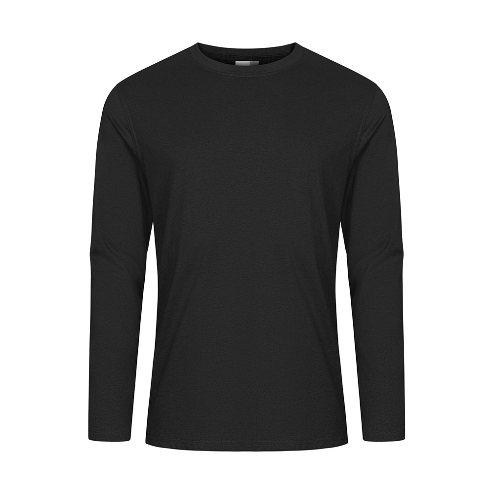 EXCD Langarmshirt Plus Size Herren, Charcoal, XXXL