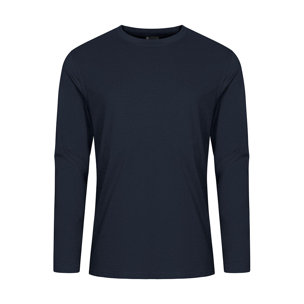 EXCD Langarmshirt Plus Size Herren, Marineblau, XXXL