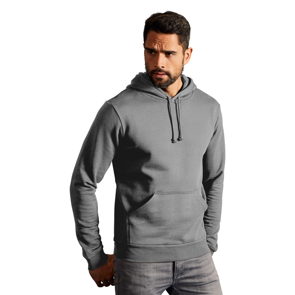 Basic Hoodie 80-20 Herren, Grau, L