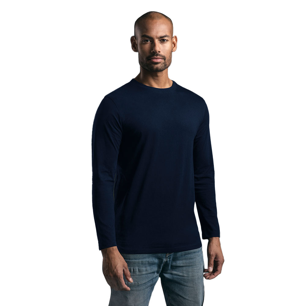EXCD Langarmshirt Herren, Marineblau, L