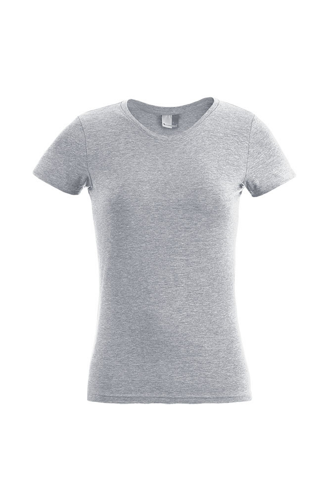 Slim-Fit T-Shirt Plus Size Damen, Sportgrau, XXXL