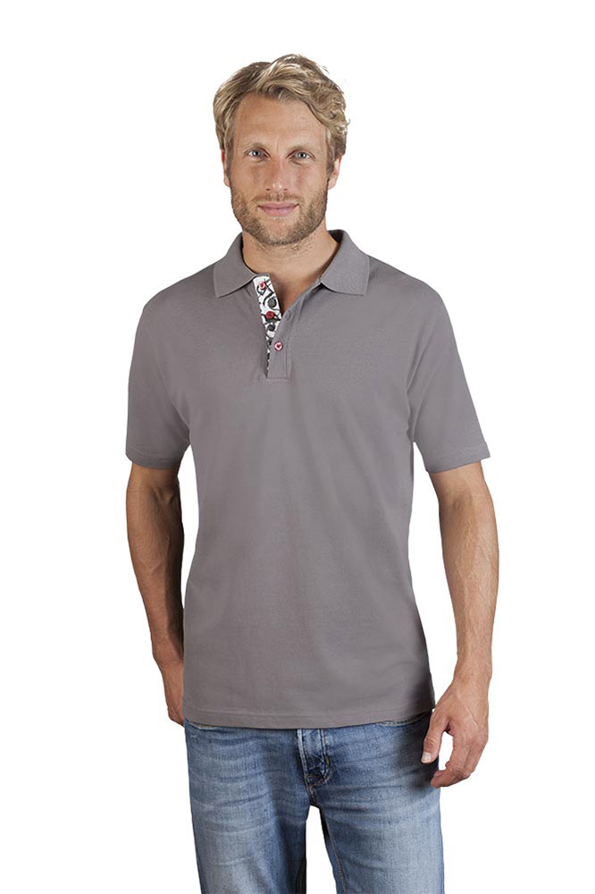 Superior Poloshirt "Graphic" 501 Herren, Hellgrau, L